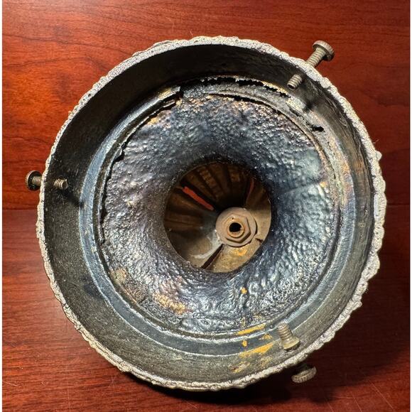 Antique Victorian Cast Bronze Light Fixture Shade Holder 4” Shade Fit Part Only - Picture 2 of 7